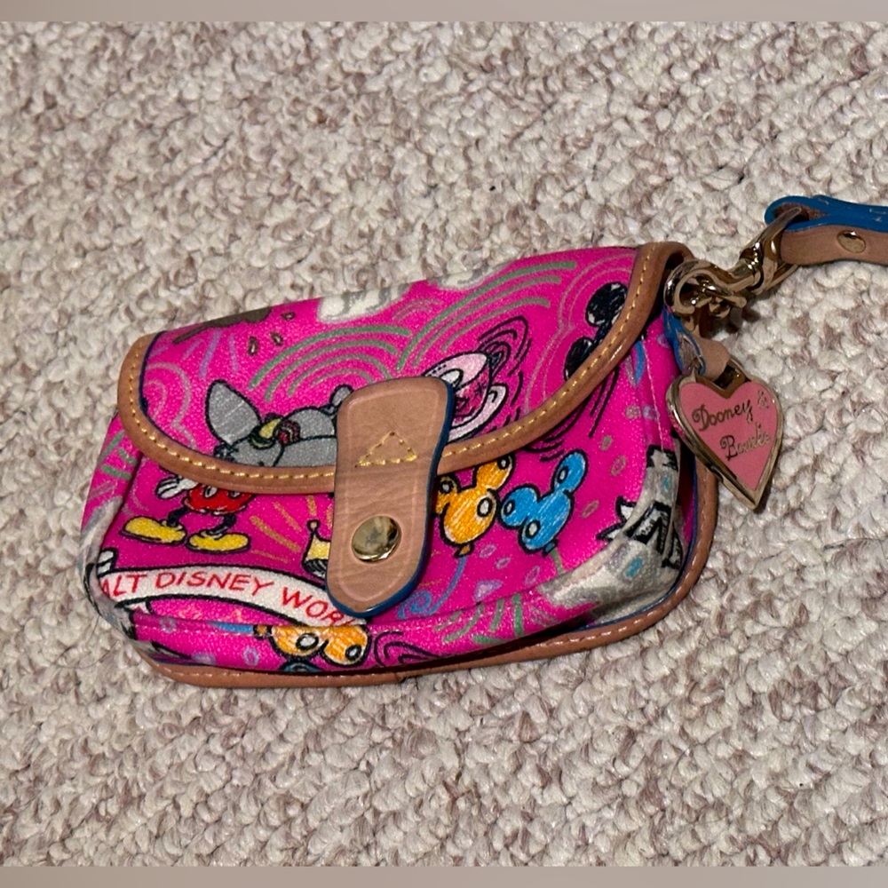 Vintage wristlet Disney World Dooney and Bourke